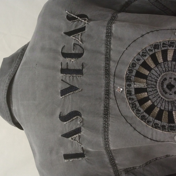 Peaches & Smith Silk Las Vegas Jacket, Size L - Picture 5 of 11